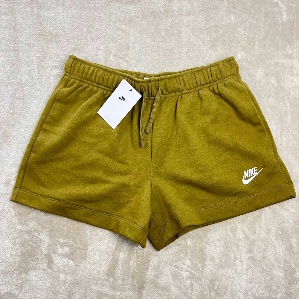 Nike Womens Sportswear Essential French Terry Shorts Moss Green DQ5802-368 M